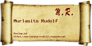 Murlasits Rudolf névjegykártya